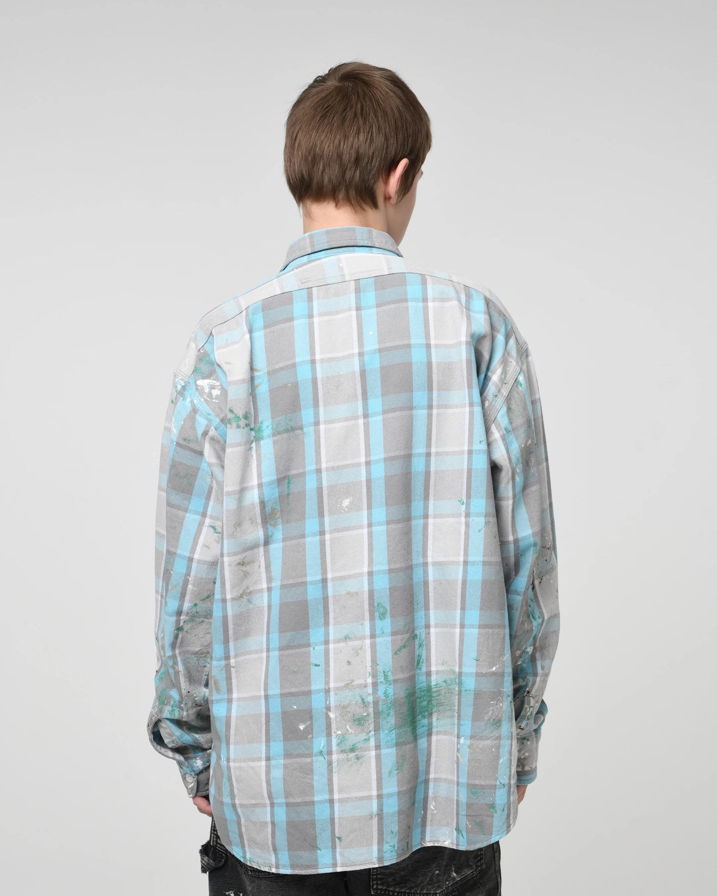 PAINTER'S PAINT STAINED FLANNEL SHIRT