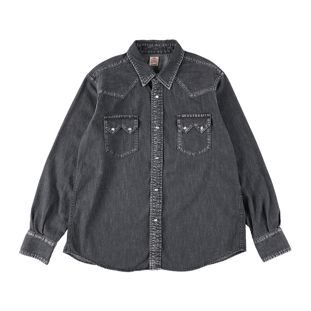 SD Denim Western Shirt Vintage Wash