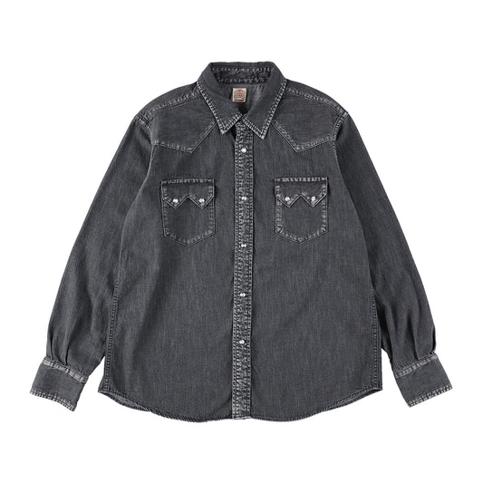 SD Denim Western Shirt Vintage Wash