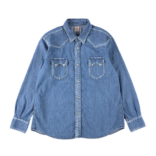 SD Denim Western Shirt Vintage Wash