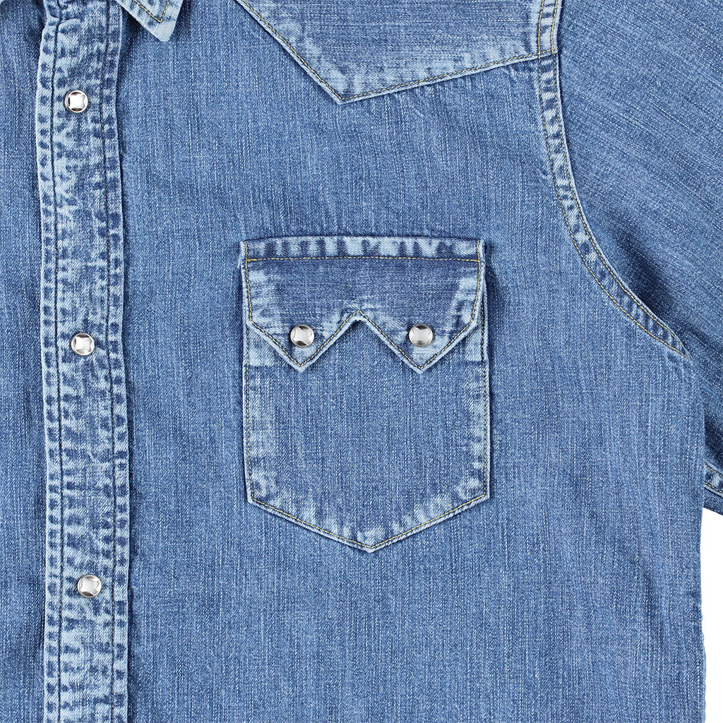 SD Denim Western Shirt Vintage Wash