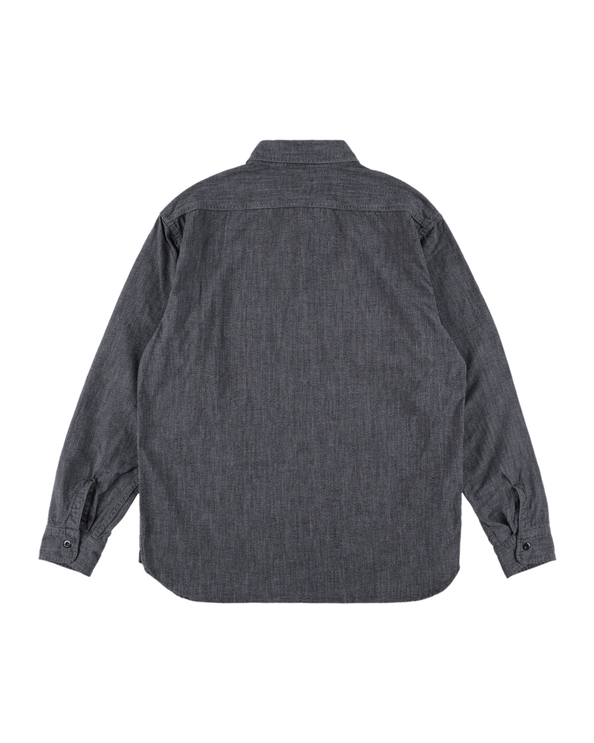 SD Logo Patch Black Chambray Work Shirt Vintage Wash
