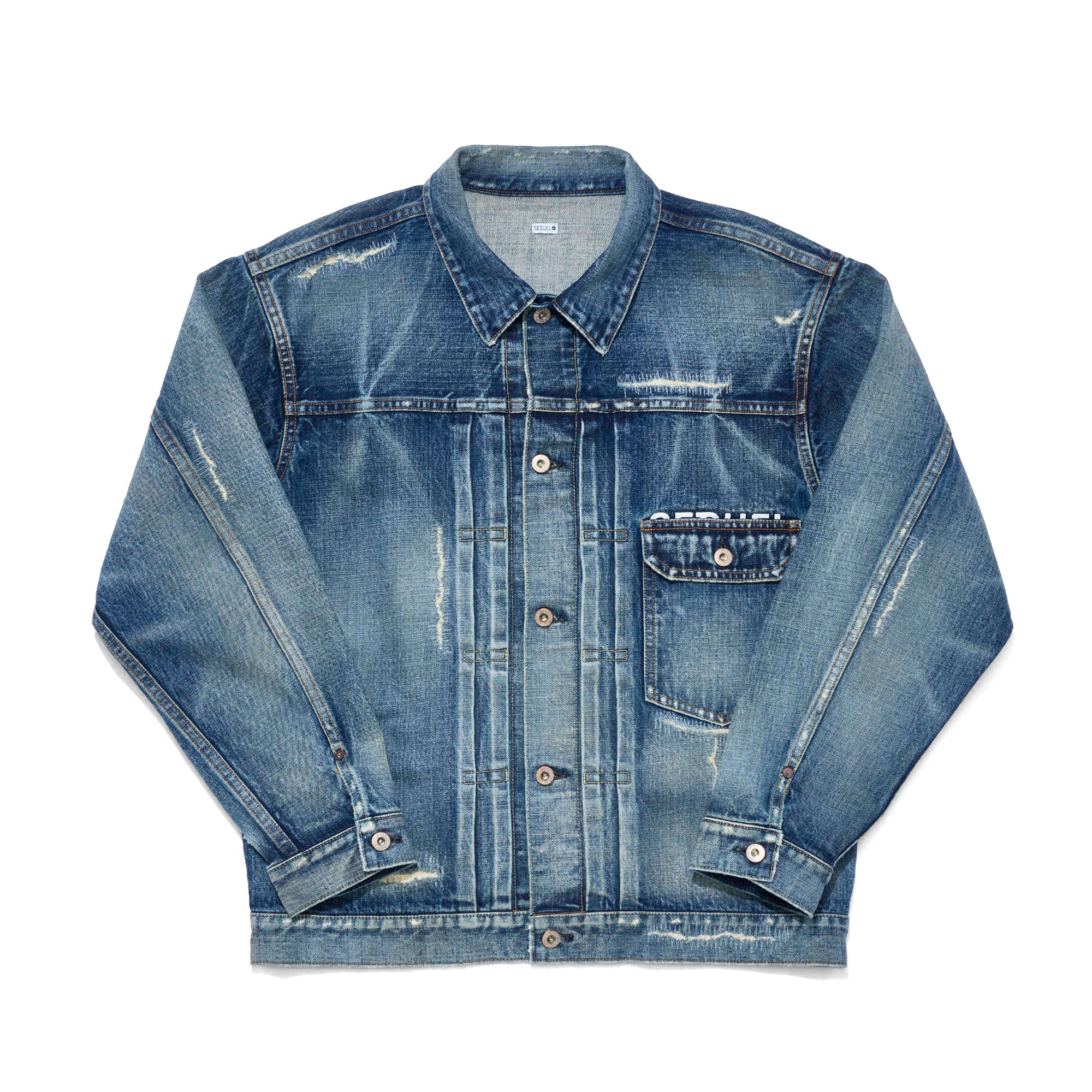 定番お得XL fragment design SEQUEL DENIM JACKET INDIGO SQ-202-GJKT-01 シークエル フラグメント デニムジャケット 藤原ヒロシ XLサイズ以上