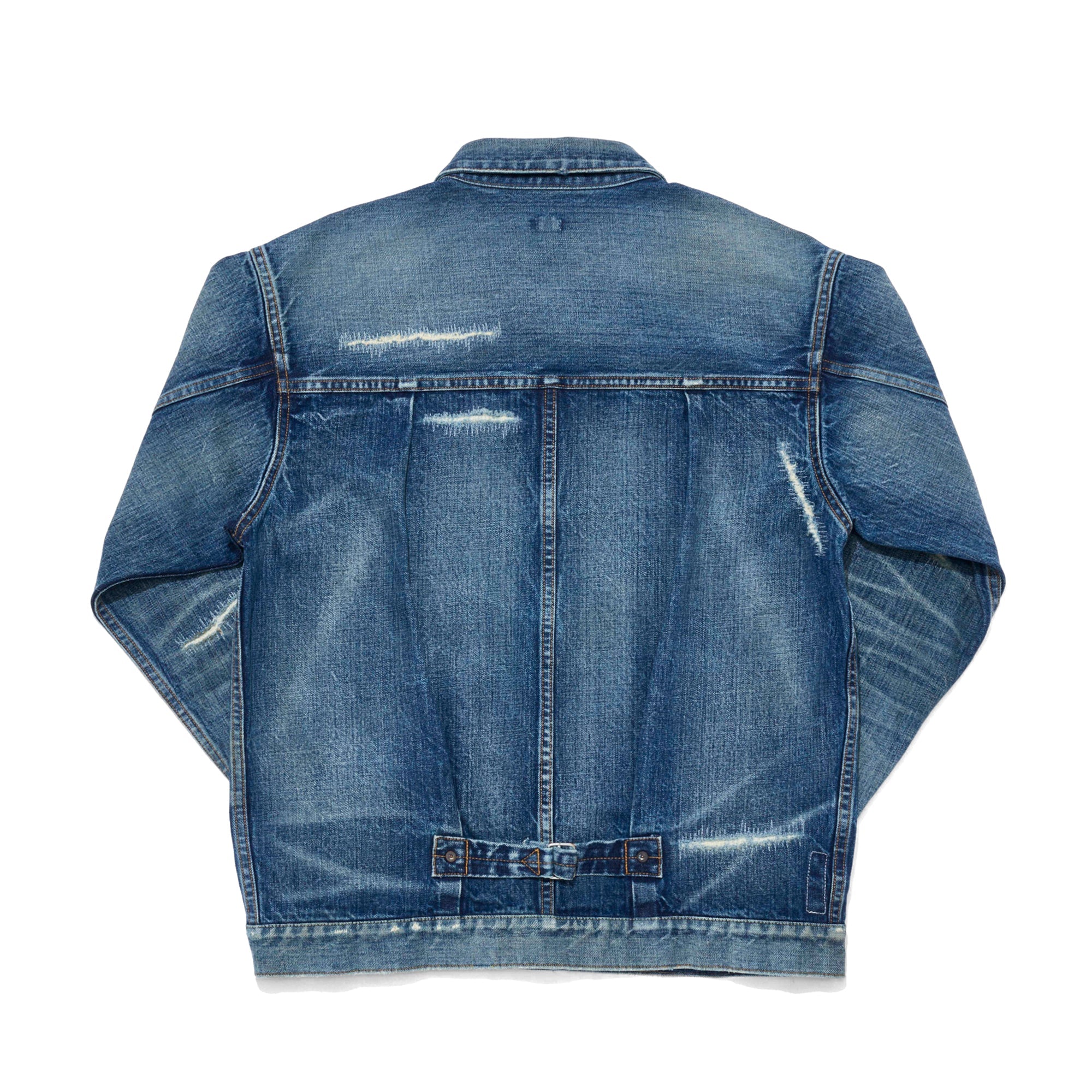 FRAGMENT SEQUEL DAMAGE DENIM JACKET - rentrastockholm.se