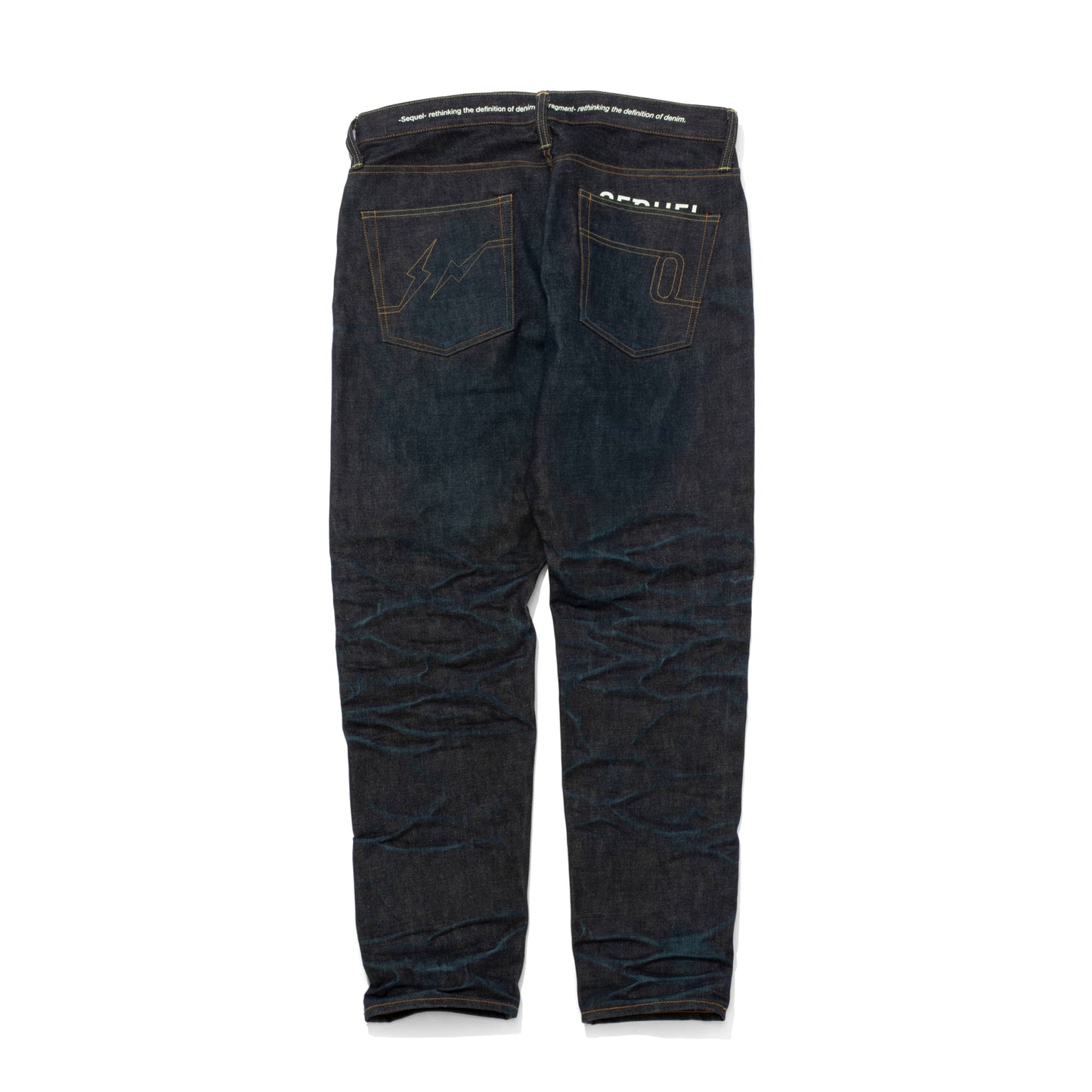 "FRAGMENT × SEQUEL" RIGID SOLID BODY DENIM PANTS