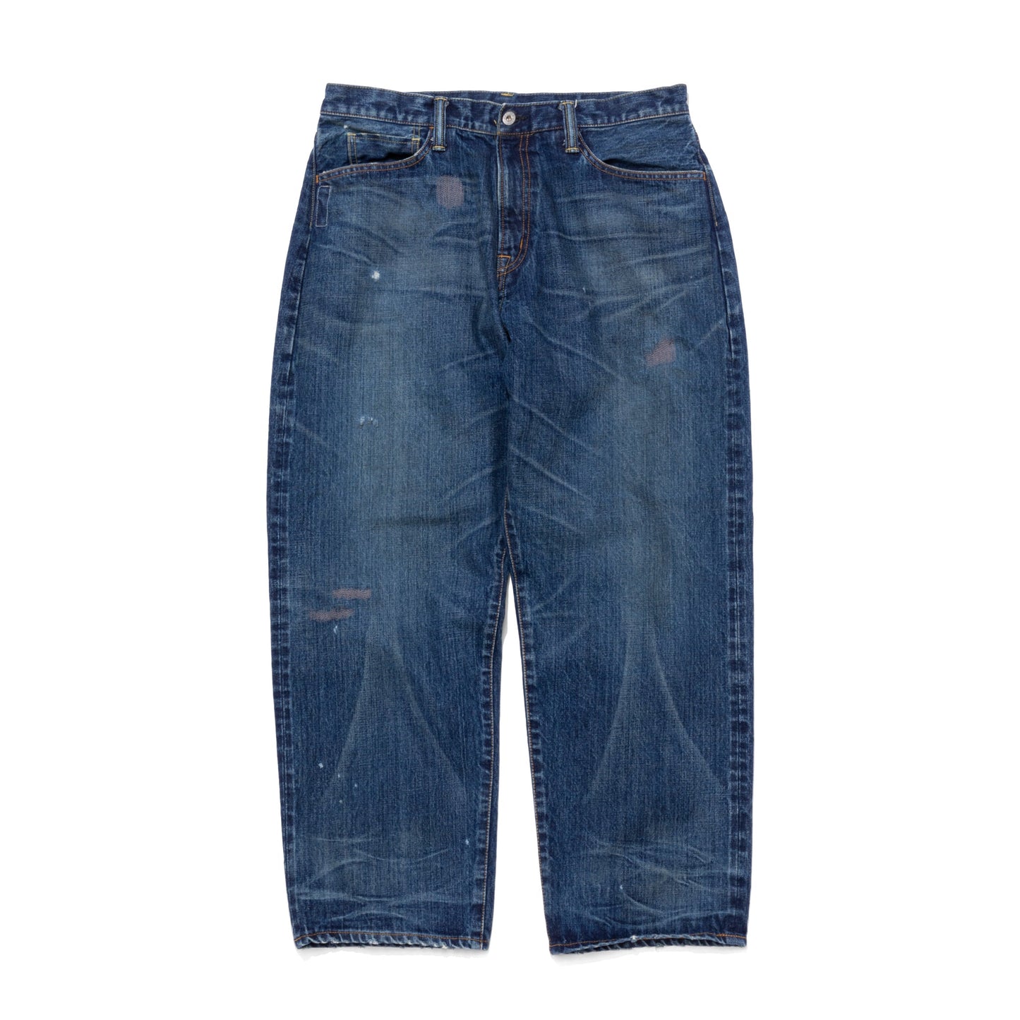 "FRAGMENT × SEQUEL" DAMAGE DENIM PANTS(14.5oz)