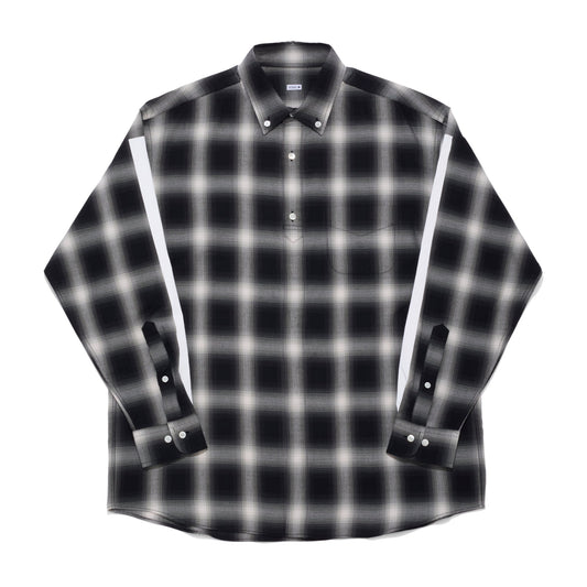 OMBRE CHECK BIG SIZE SHIRT