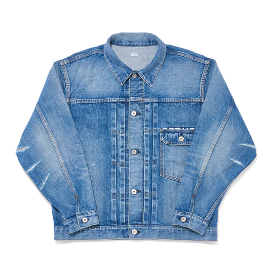 "FRAGMENT × SEQUEL" DAMAGE DENIM JACKET
