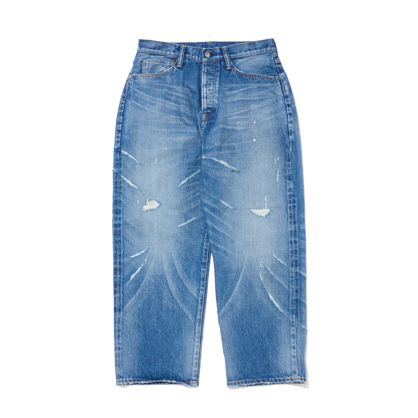 "FRAGMENT × SEQUEL" DAMAGE DENIM PANTS (TYPE-XF)
