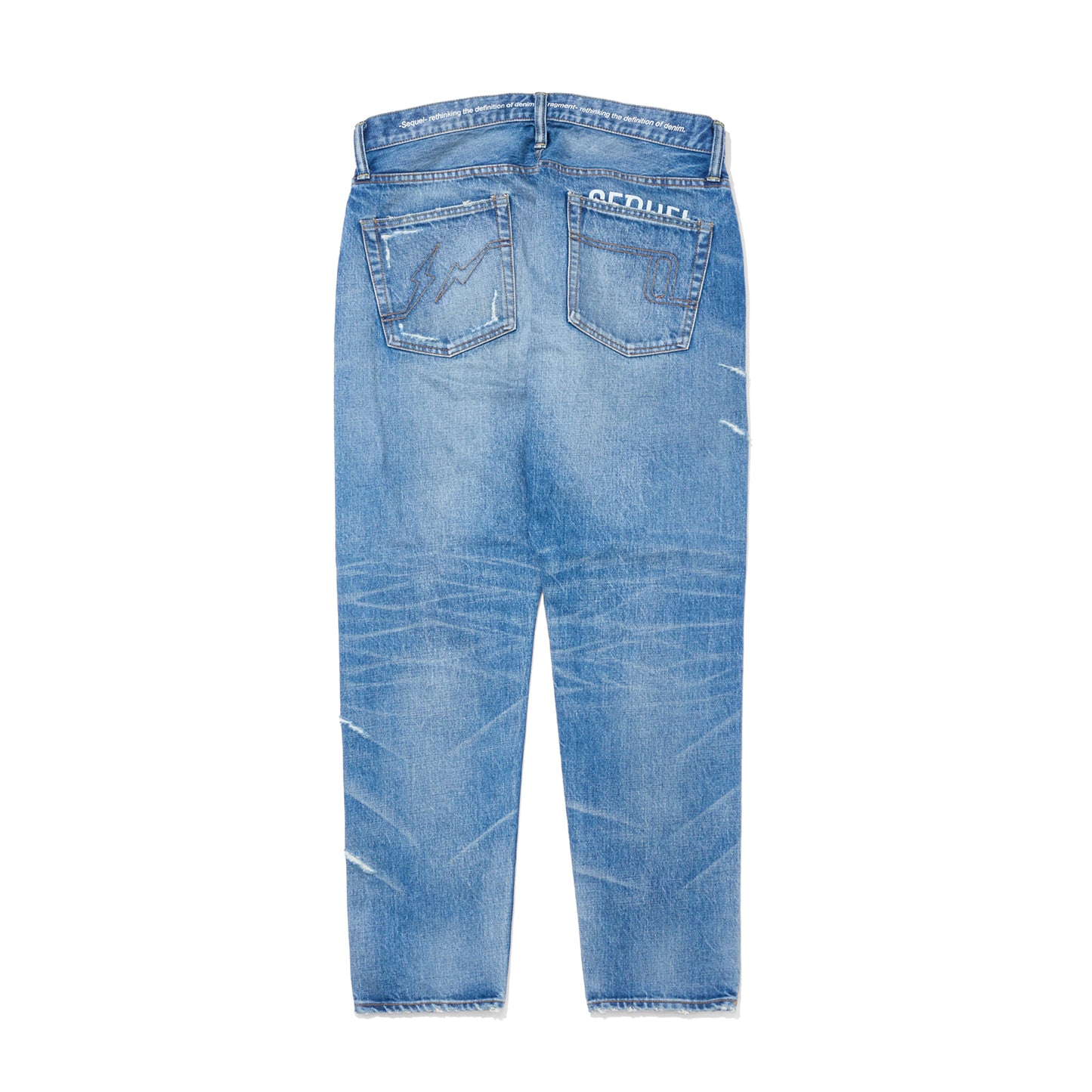 "FRAGMENT × SEQUEL" DAMAGE DENIM PANTS