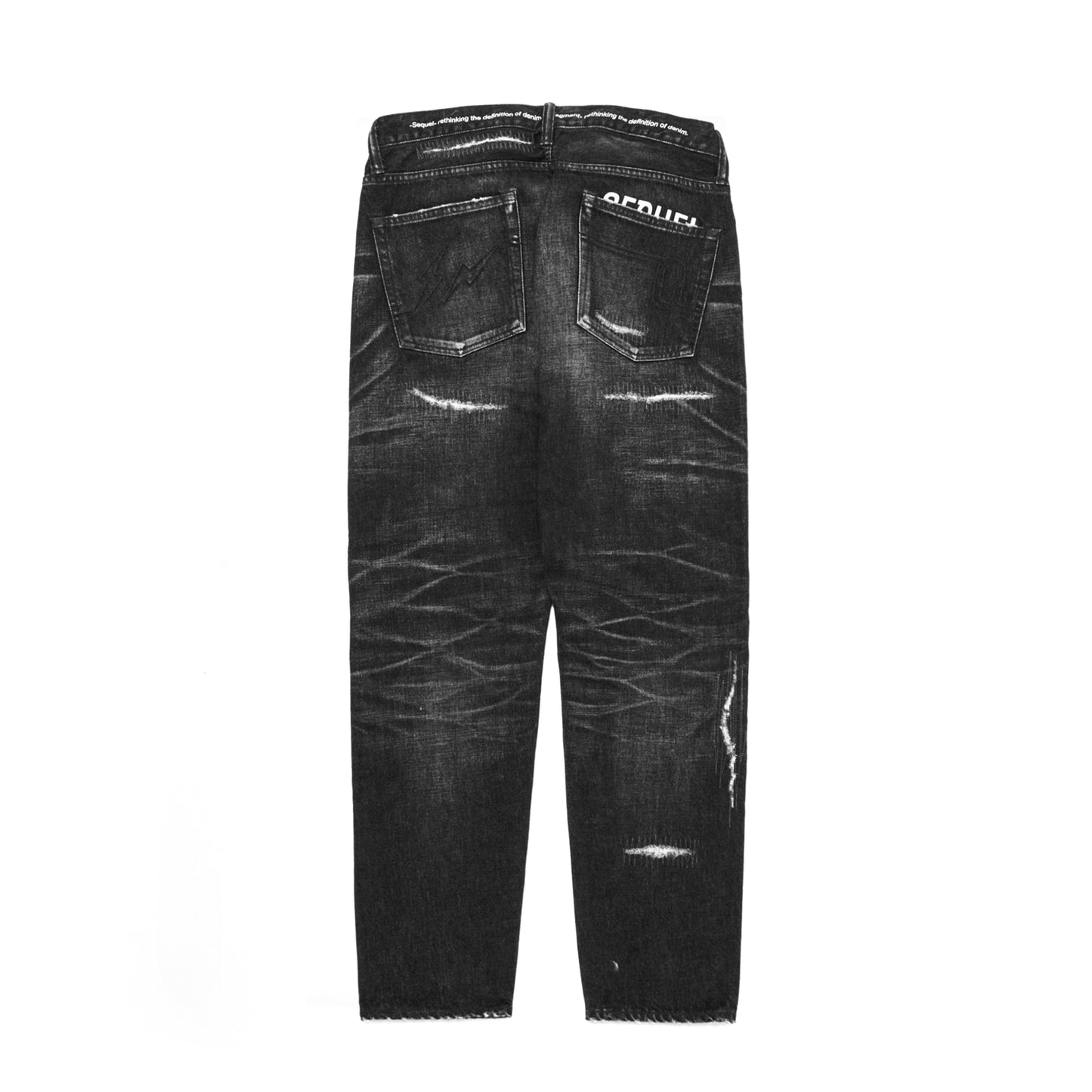 "FRAGMENT × SEQUEL" DAMAGE DENIM PANTS