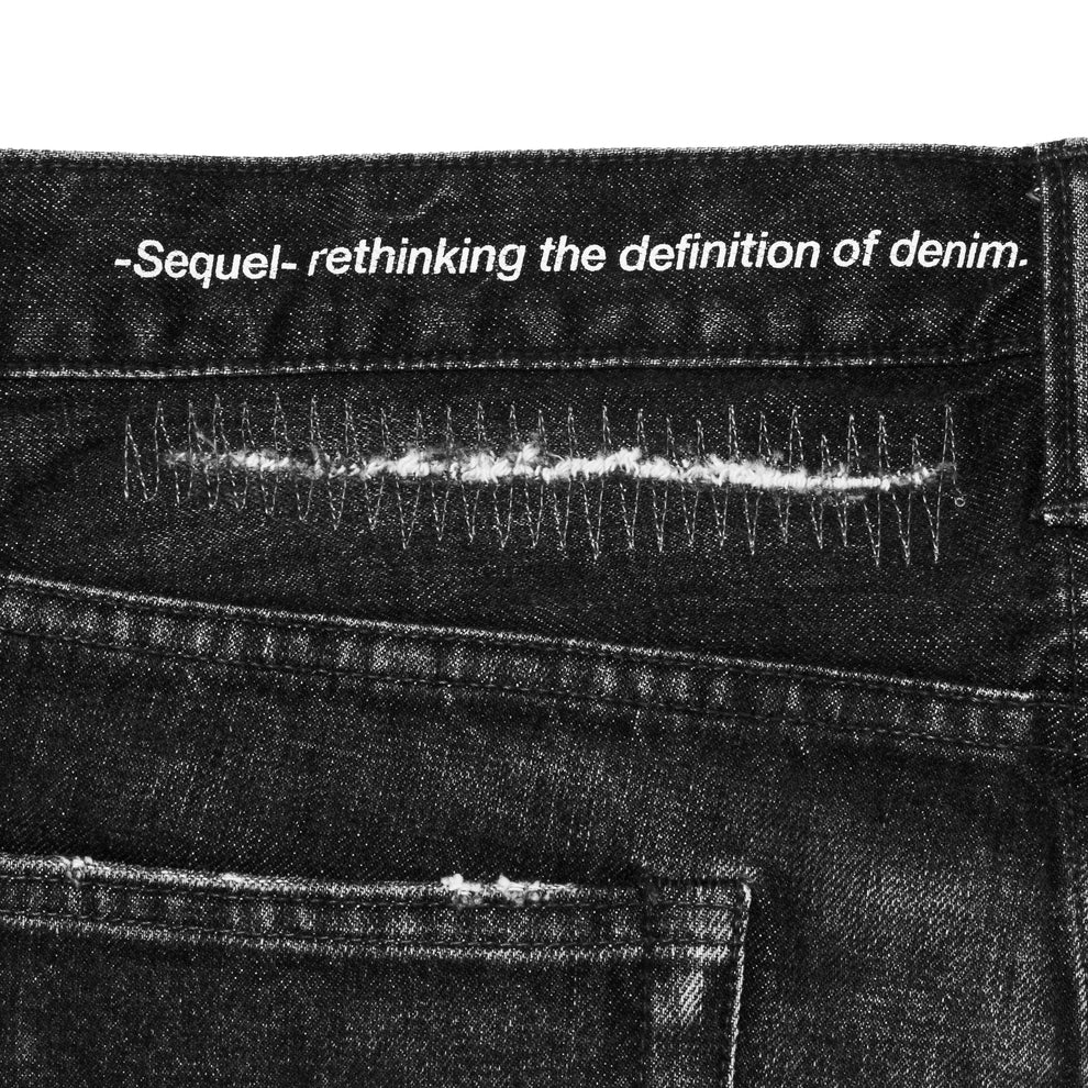 "FRAGMENT × SEQUEL" DAMAGE DENIM PANTS