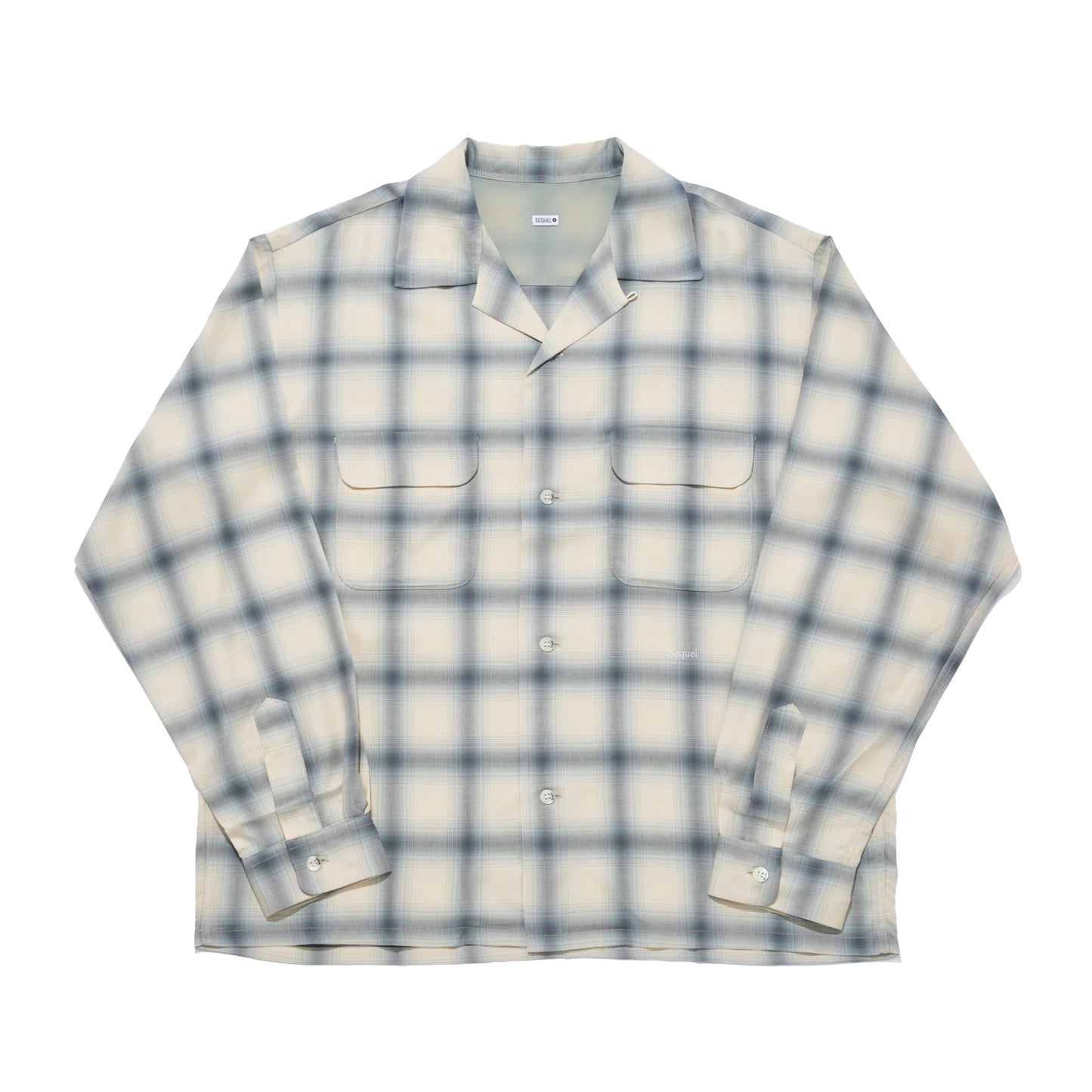 OMBRE CHECK LONG SLEEVE SHIRT