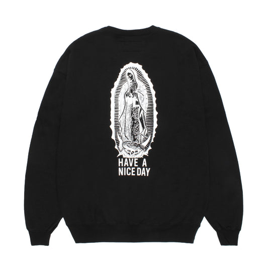 WASHED MIDDLE WEIGHT CREW NECK SWEAT SHIRT ( TYPE-2 )