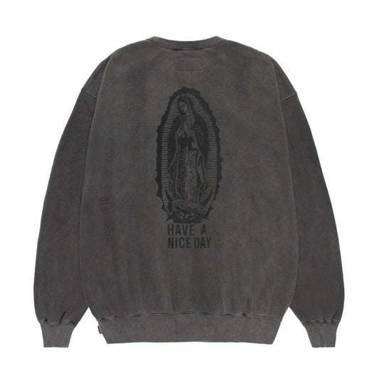 WASHED MIDDLE WEIGHT CREW NECK SWEAT SHIRT ( TYPE-2 )
