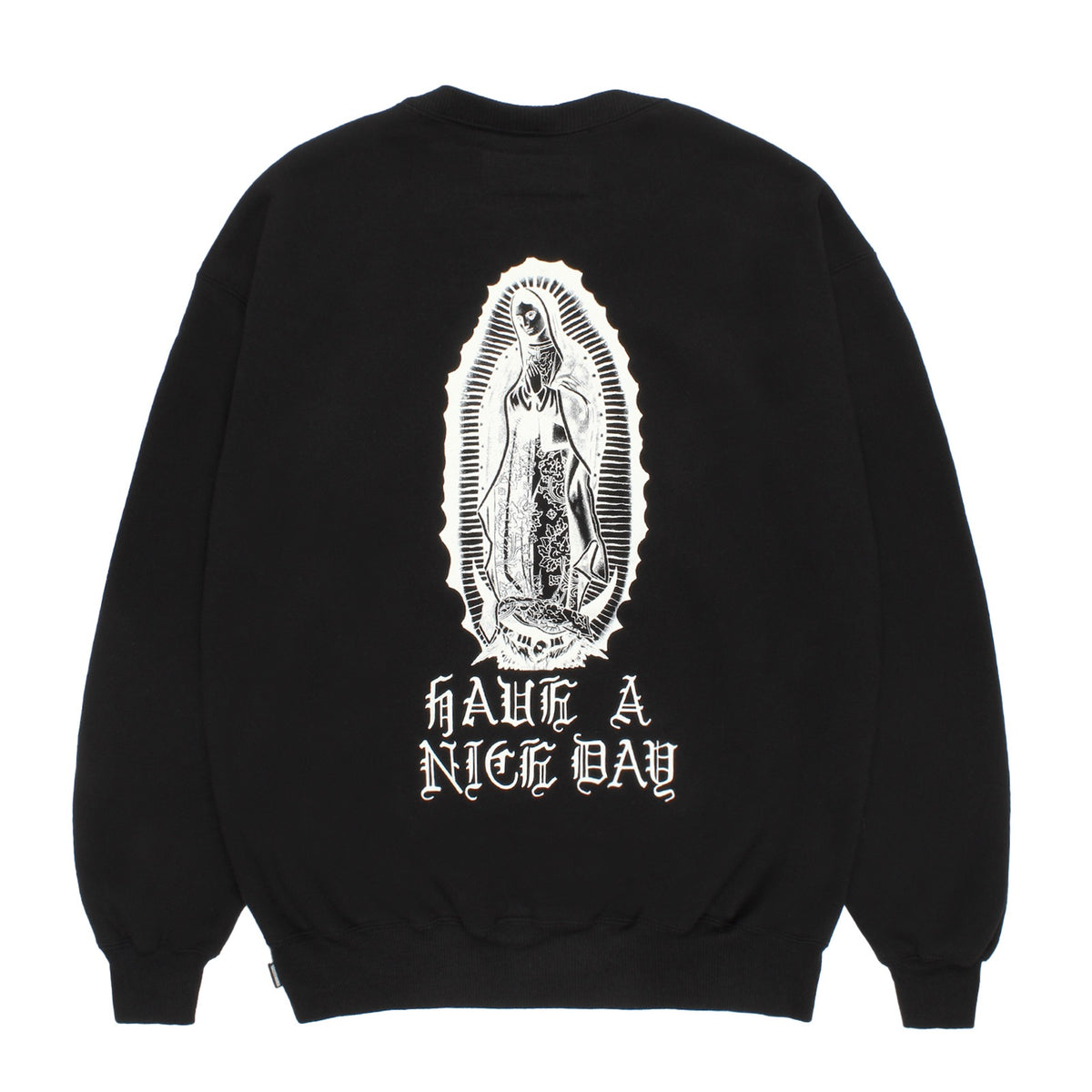WASHED MIDDLE WEIGHT CREW NECK SWEAT SHIRT