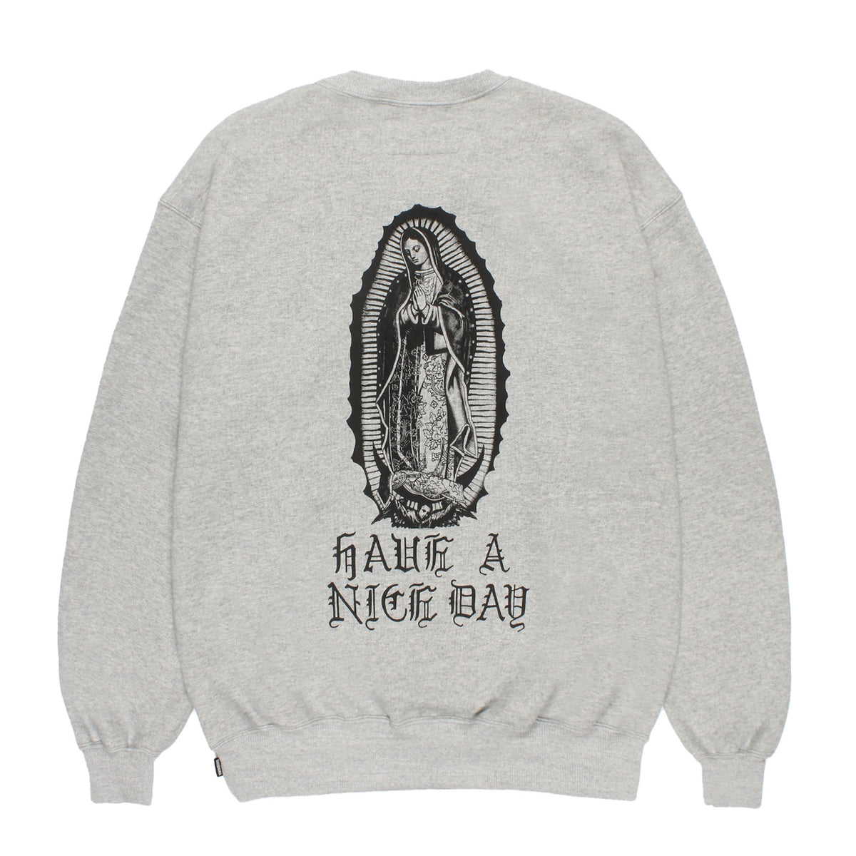 WASHED MIDDLE WEIGHT CREW NECK SWEAT SHIRT