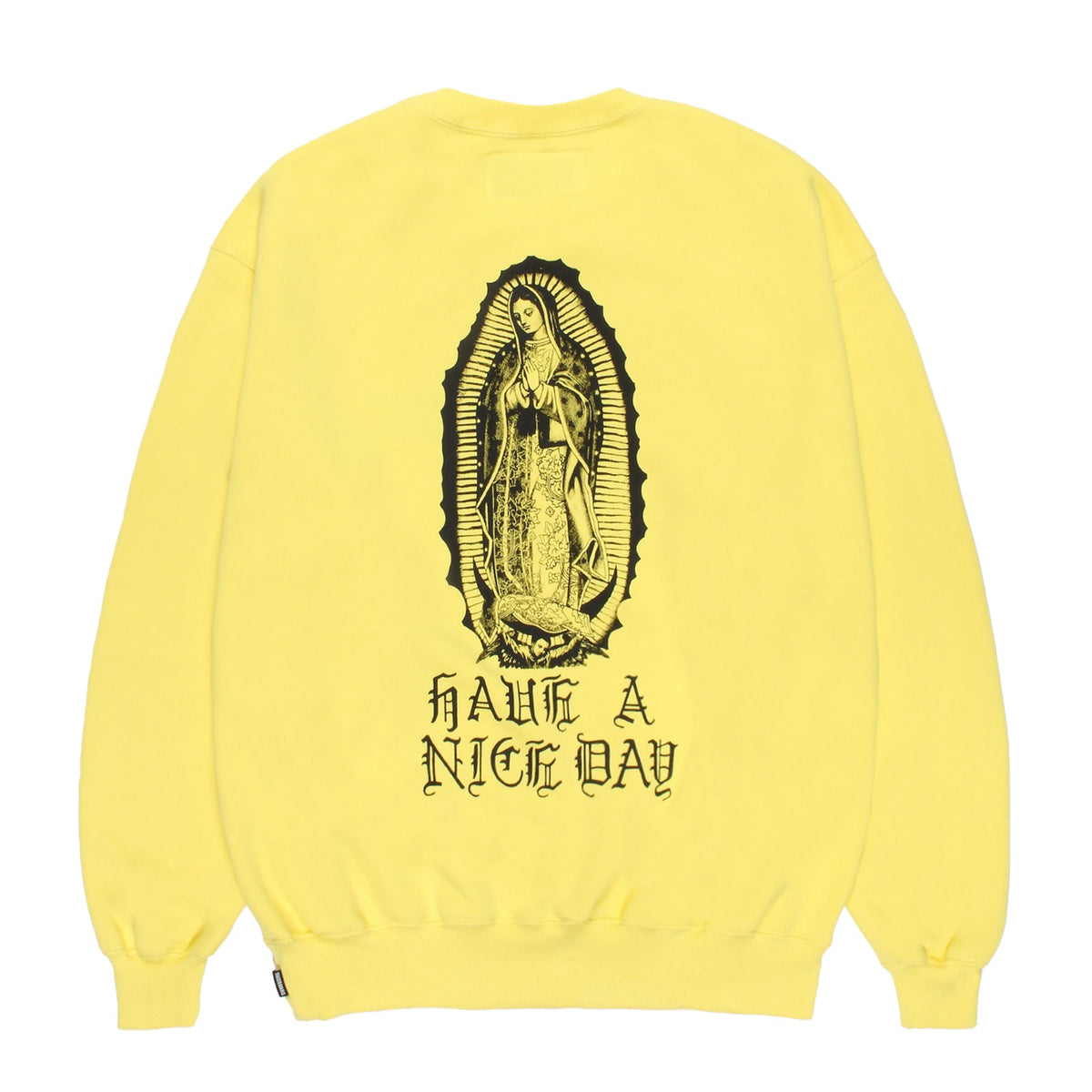 WASHED MIDDLE WEIGHT CREW NECK SWEAT SHIRT