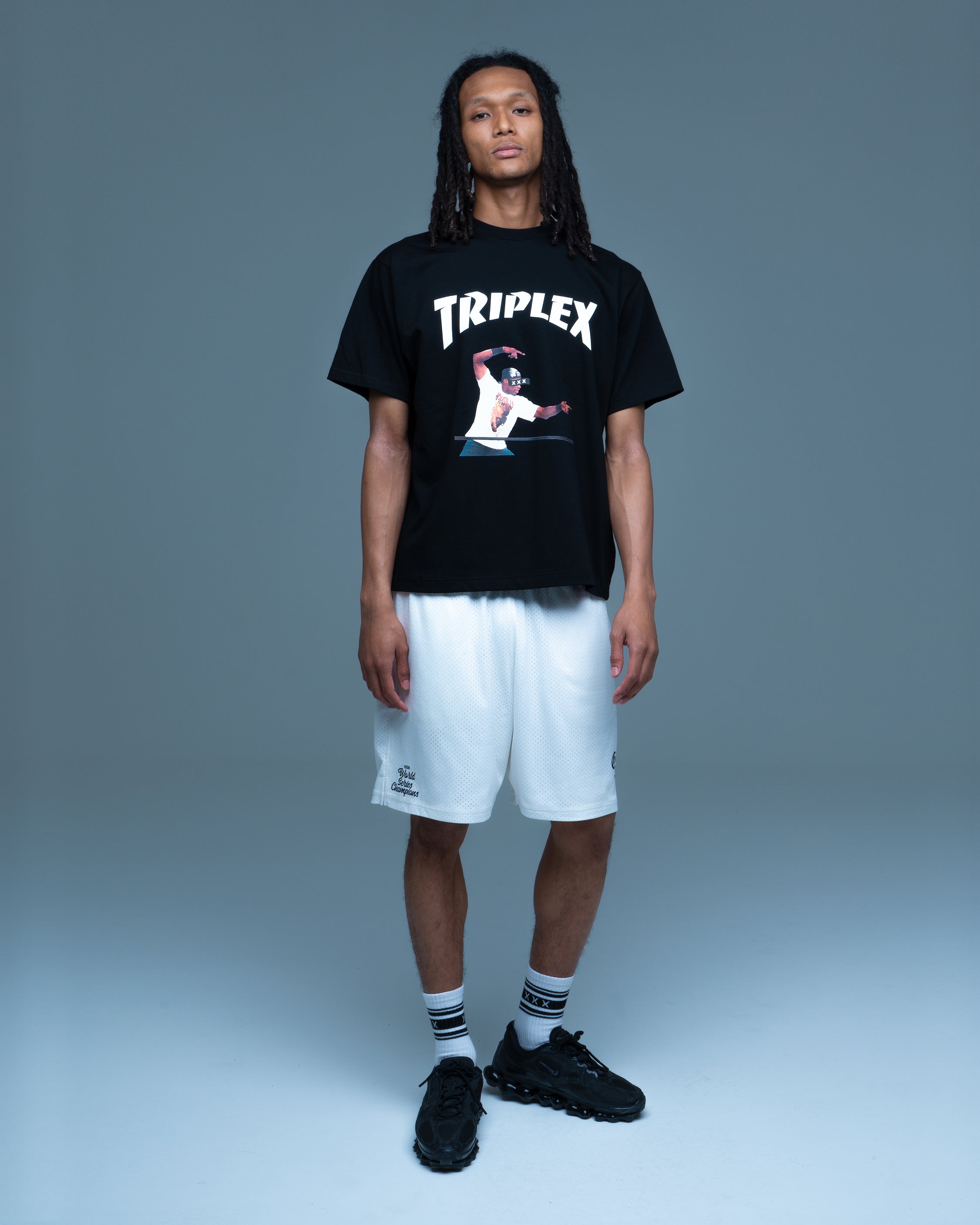 TRIPLE X ARCH LOGO PLAYER PHOTO TEE – TIME AFTER TIME