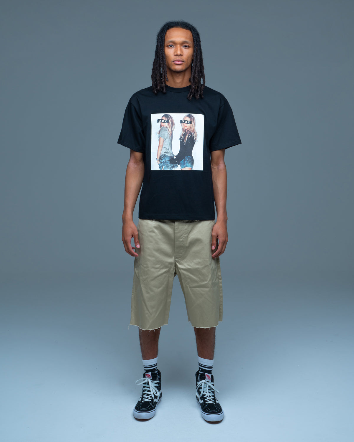 BOX LOGO TWIN PHOTO TEE