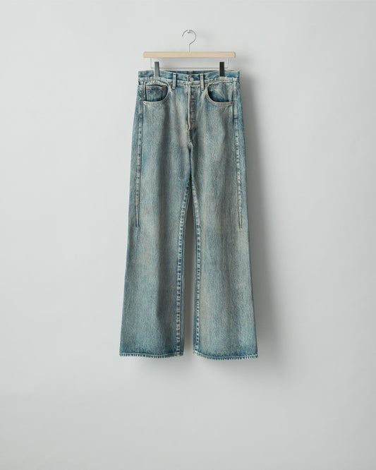 DEFORMED FLARE VINTAGE DENIM JEANS