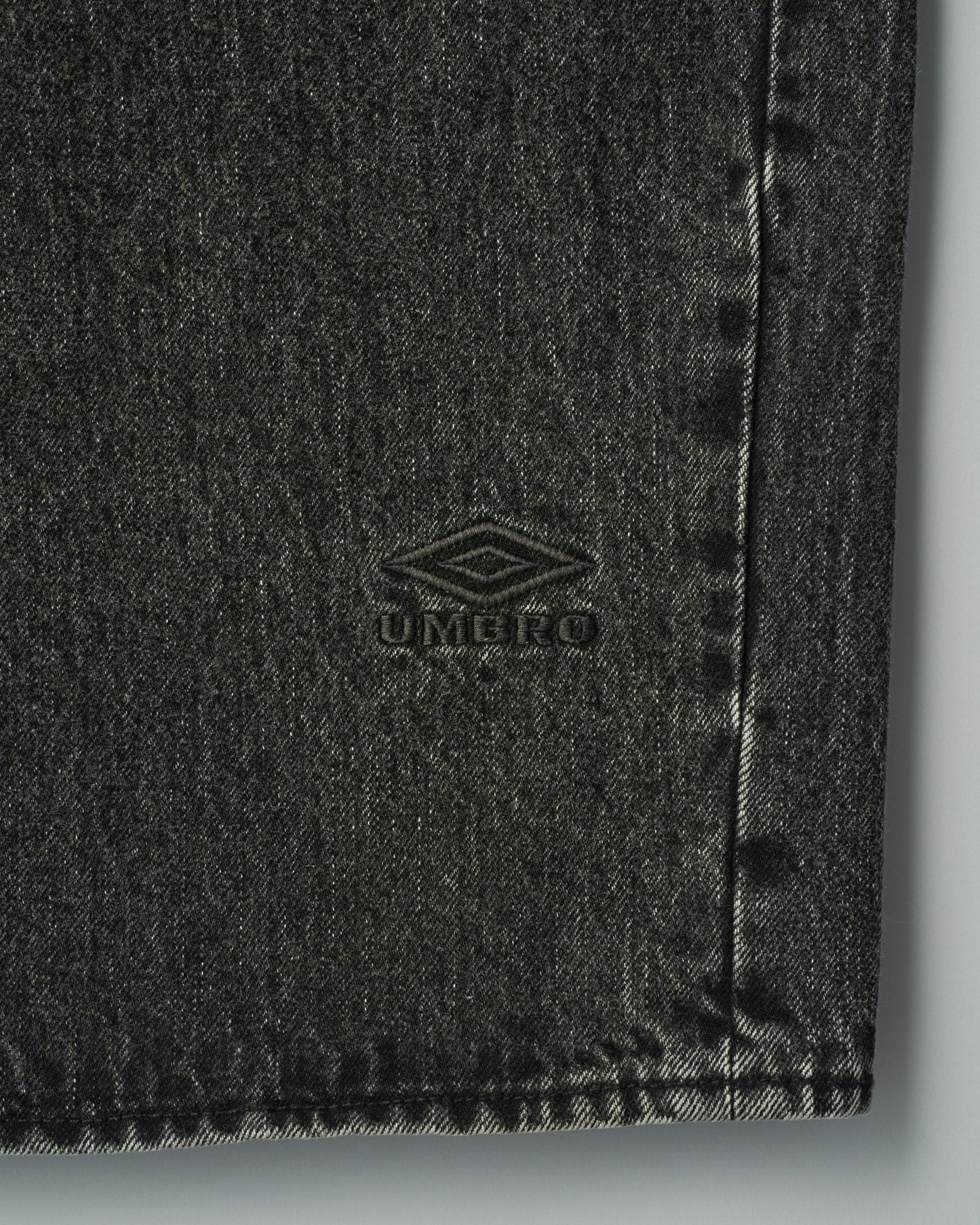 DEFORMATION WIDE DENIM JEANS BLACK