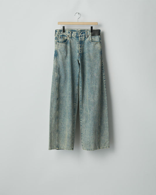 DEFORMATION WIDE DENIM JEANS INDIGO