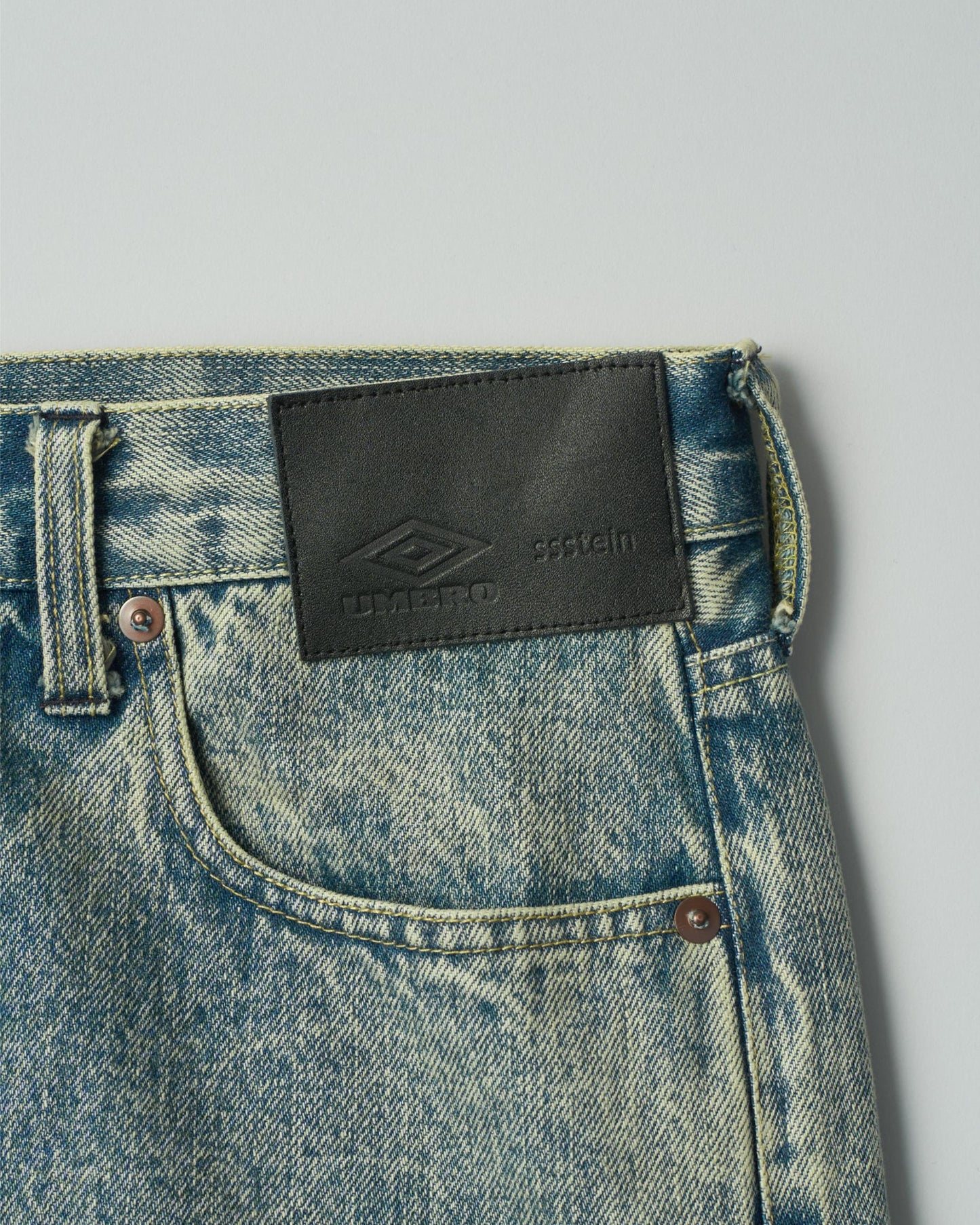 DEFORMATION WIDE DENIM JEANS INDIGO