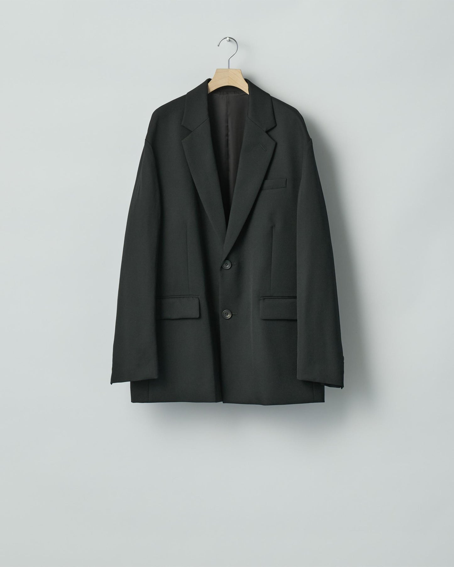 OVERSIZED SINGLE BREASTED JACKET BLACK