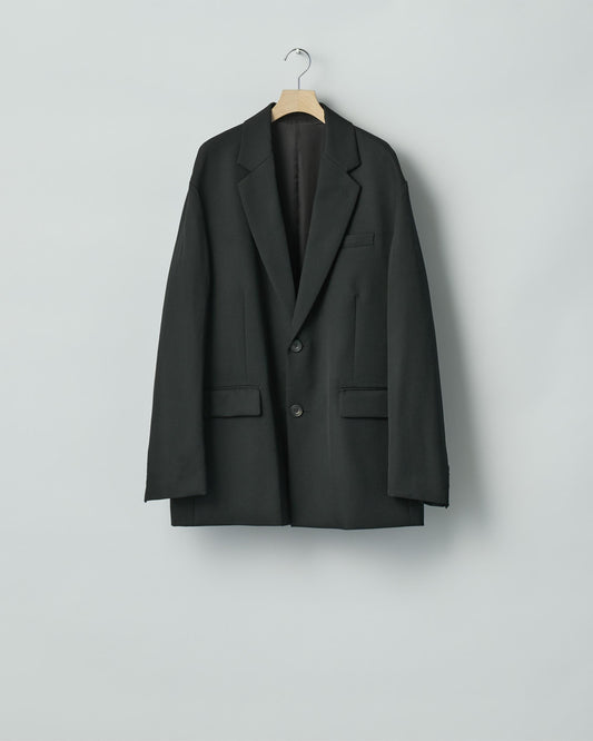 OVERSIZED SINGLE BREASTED JACKET BLACK