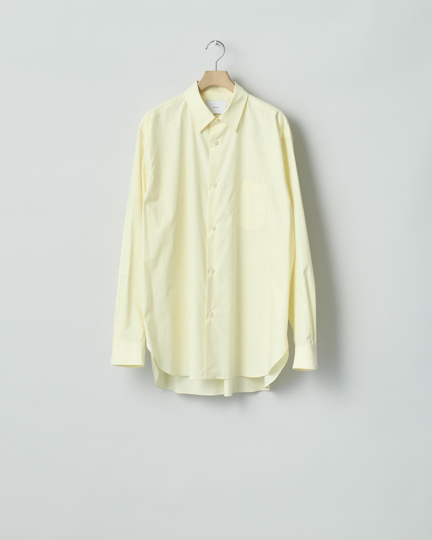 SUVIN COTTON OVERSIZED REGULAR COLLAR SHIRT  YELLOW
