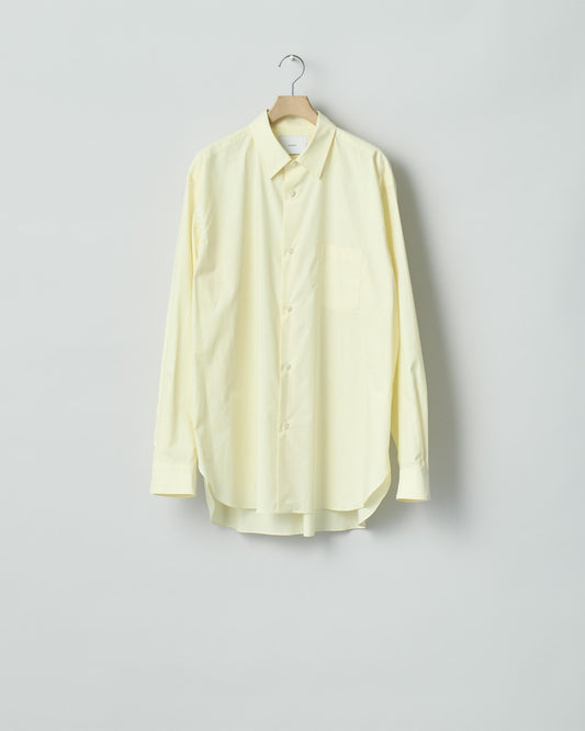 SUVIN COTTON OVERSIZED REGULAR COLLAR SHIRT  YELLOW