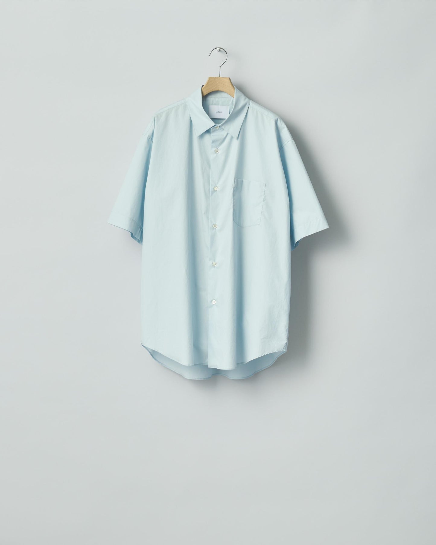 SUVIN COTTON OVERSIZED SS SHIRT  OFF BLUE