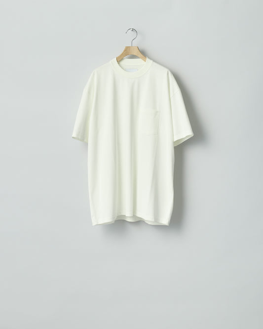 SUPIMA COTTON OVERSIZED POCKET TEE WHITE