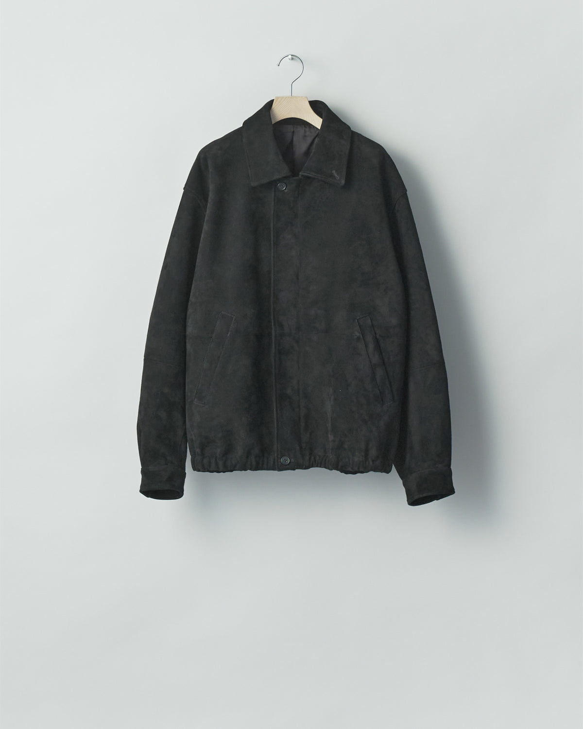 GOAT SUEDE ZIP JACKET BLACK
