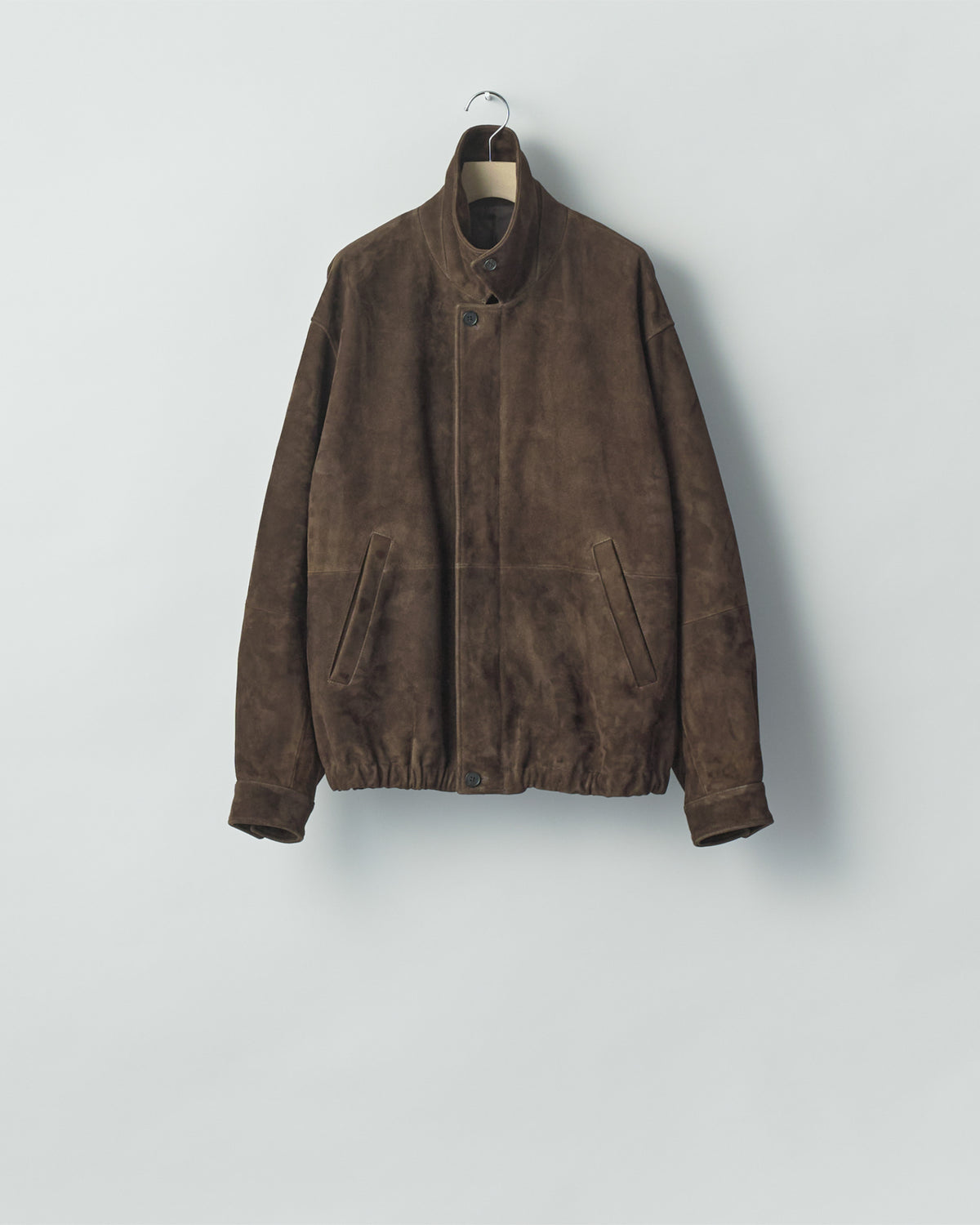 GOAT SUEDE ZIP JACKET BROWN
