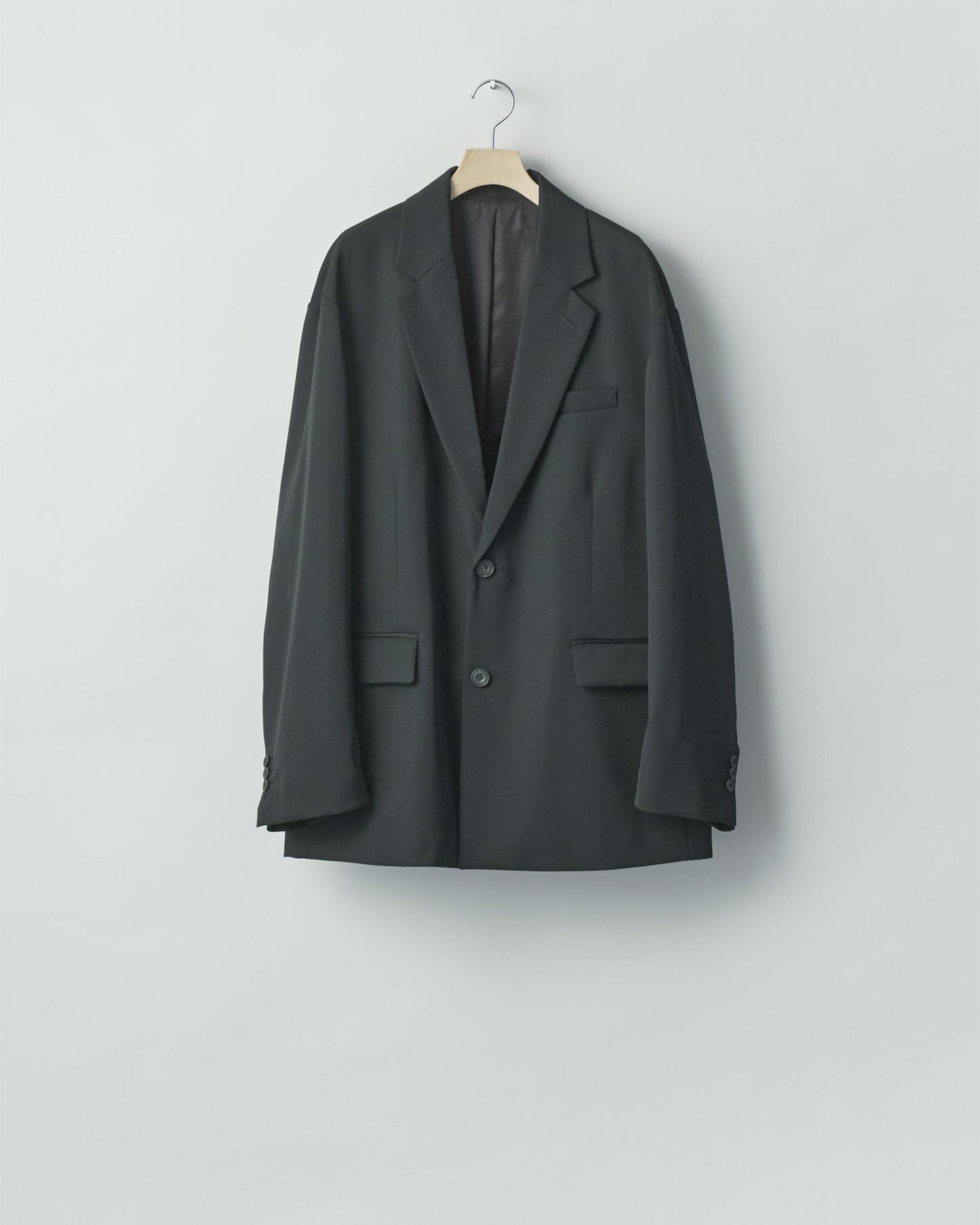 OVERSIZED SINGLE BREASTED JACKET BLACK