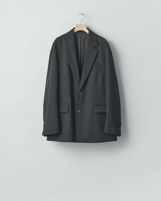 OVERSIZED SINGLE BREASTED JACKET BLACK
