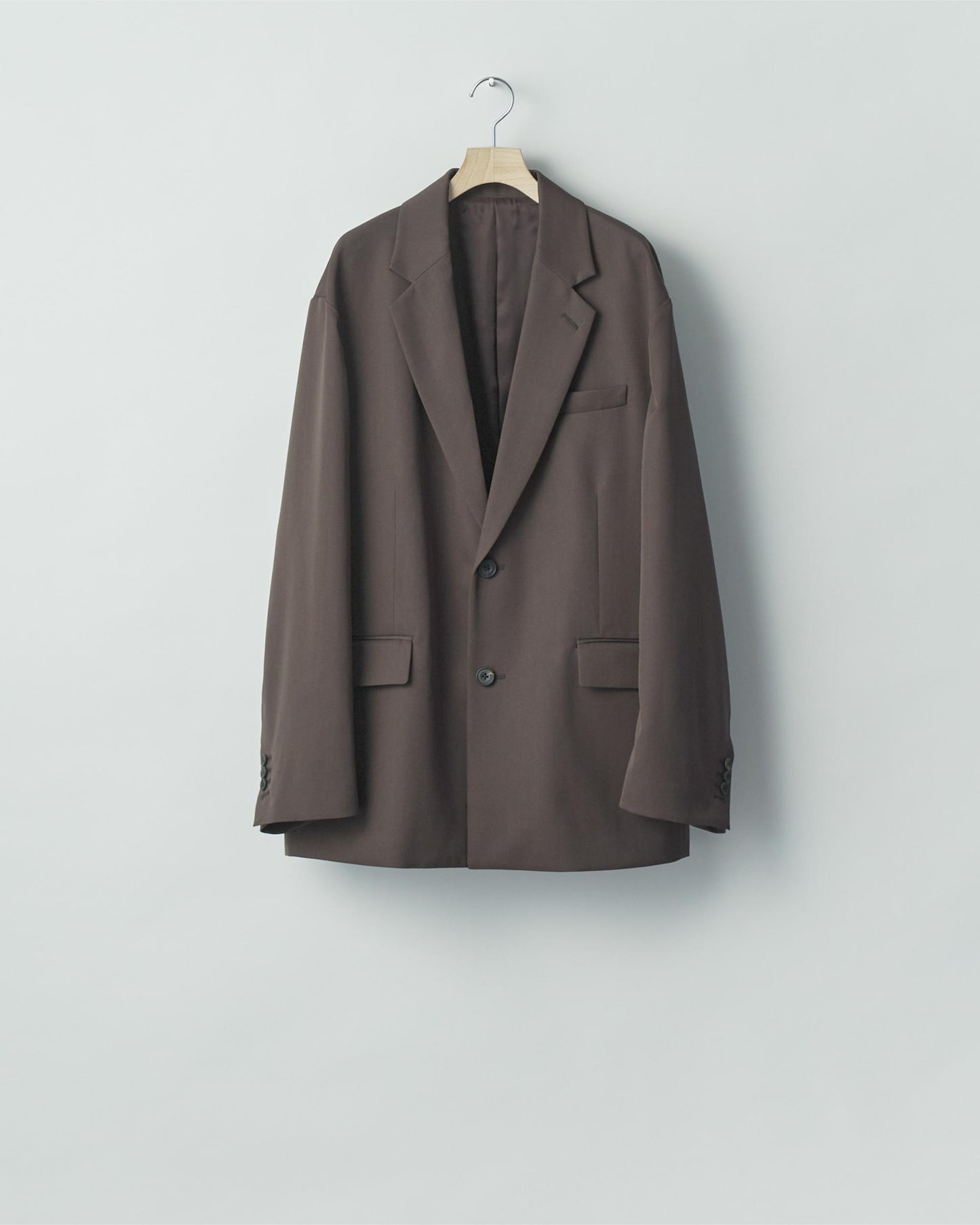 OVERSIZED SINGLE BREASTED JACKET GREY KHAKI