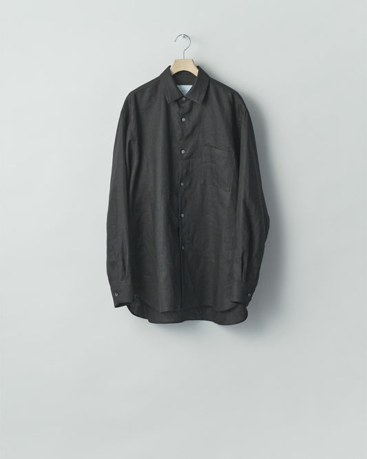 LIGHT LINEN OVERSIZED LS SHIRT