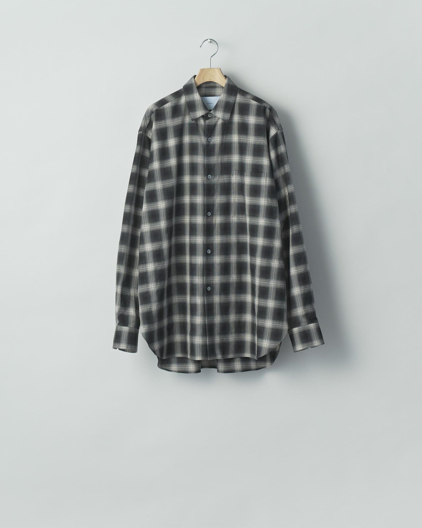 COTTON VISCOSE OVERSIZED LS SHIRT