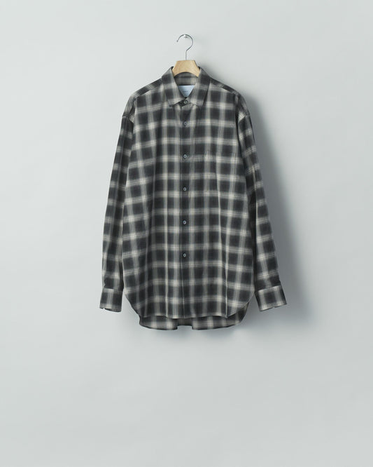 COTTON VISCOSE OVERSIZED LS SHIRT