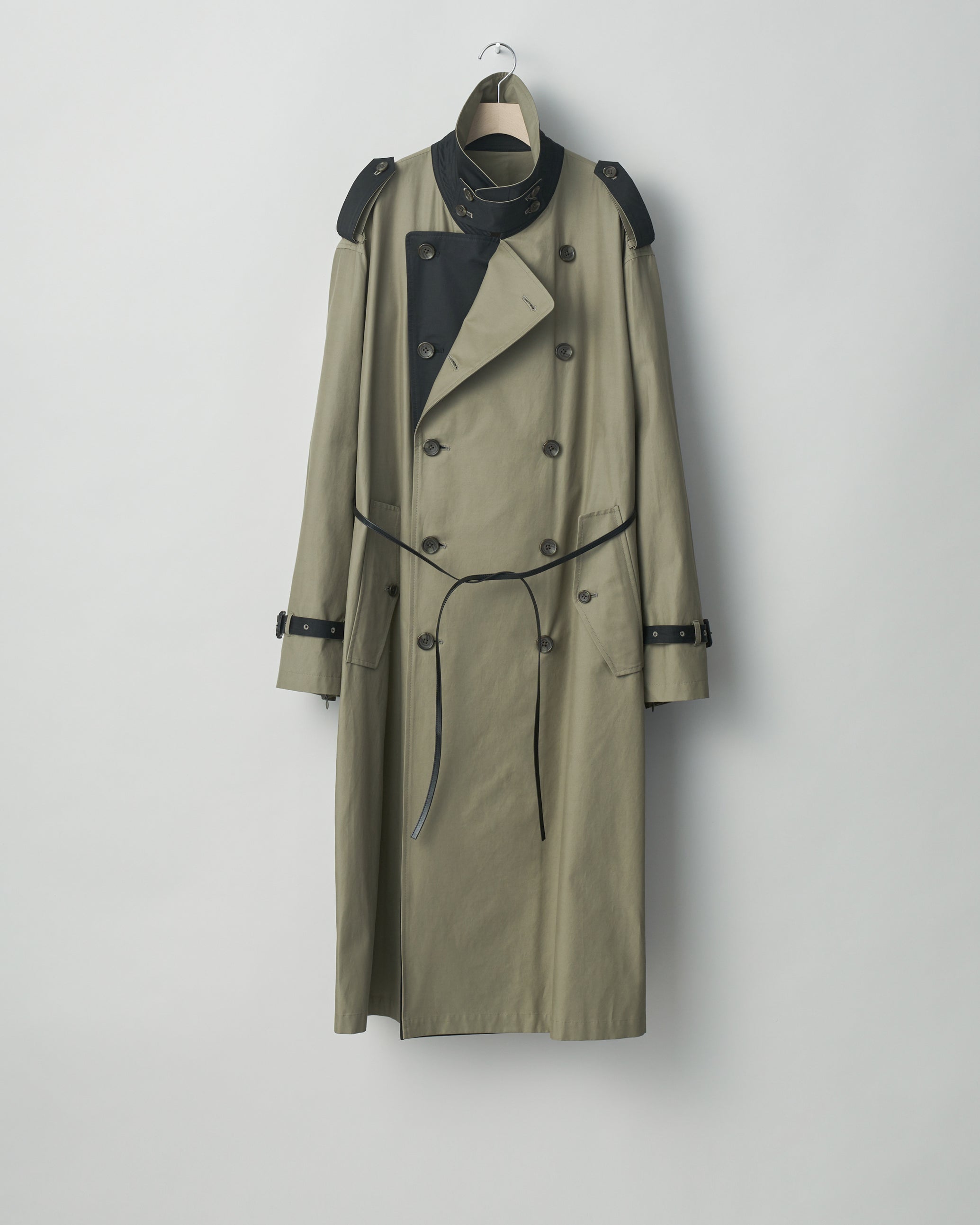 stein】22aw Oversized Double LapeledCoatブラック部分supe