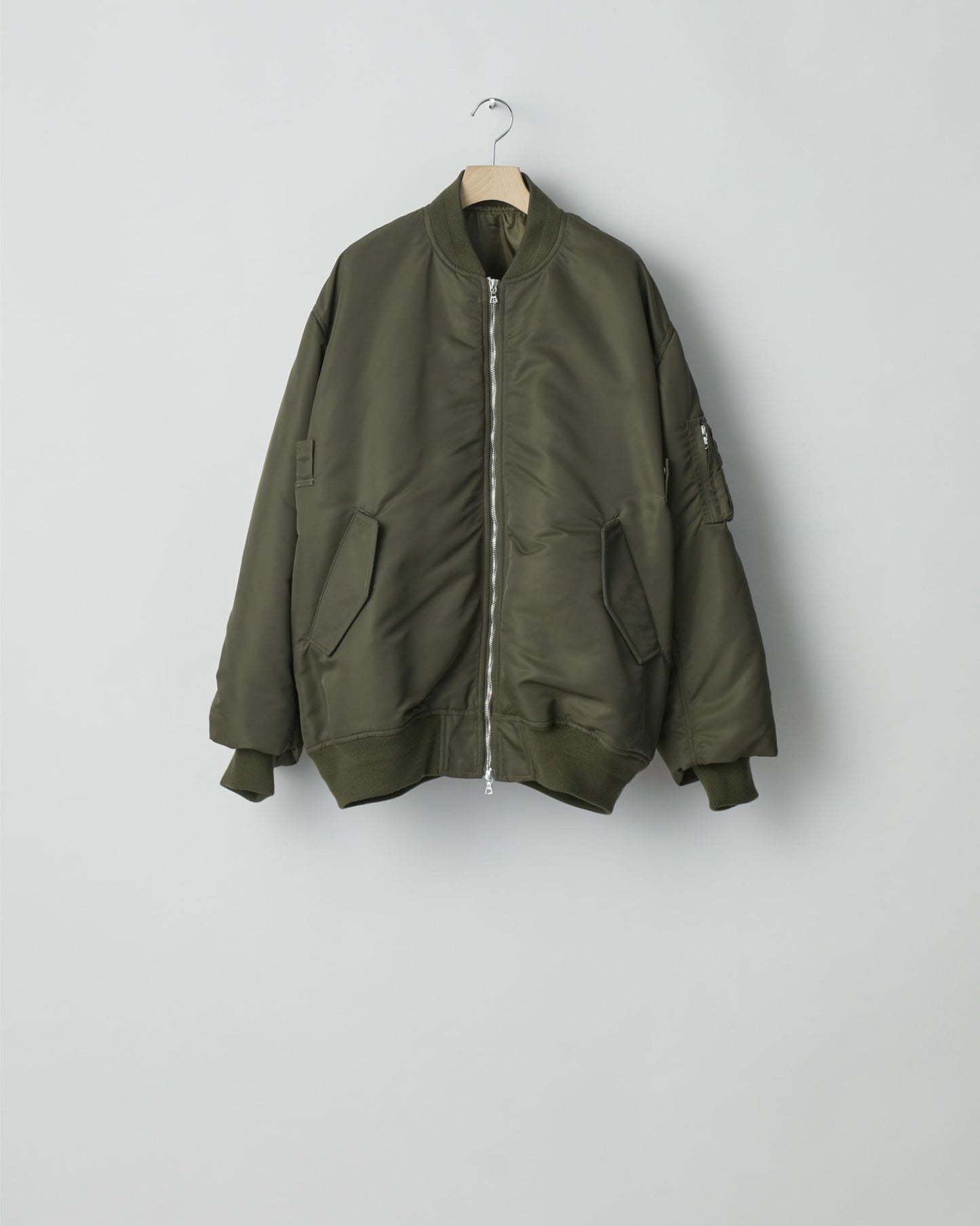 OVERSIZED FLIGHT JACKET  MILITARY KHAKI