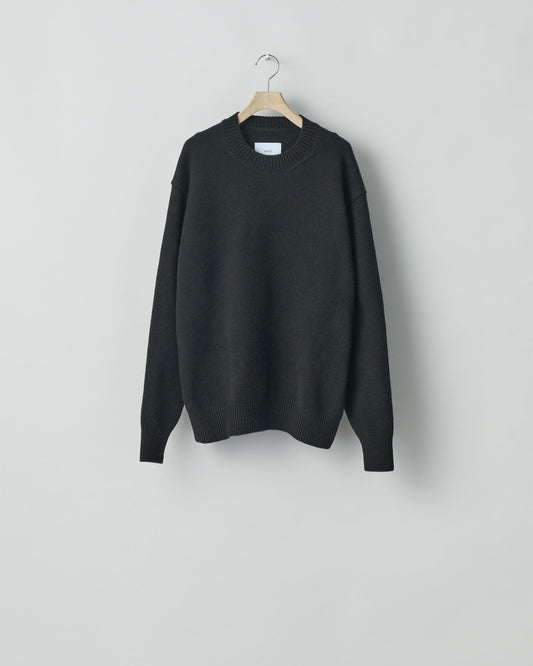 EXTRA FINE WOOL WARM KNIT CREW NECK LS