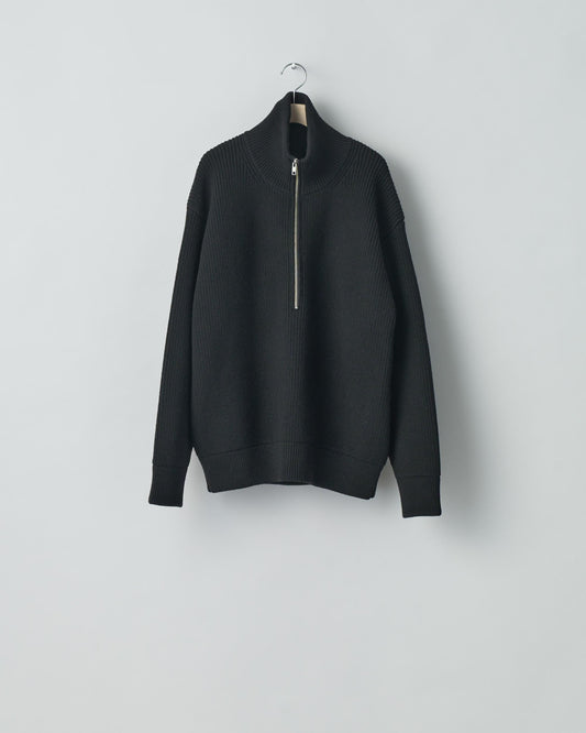 OVERSIZED DRIVERS KNIT HALF ZIP JACKET