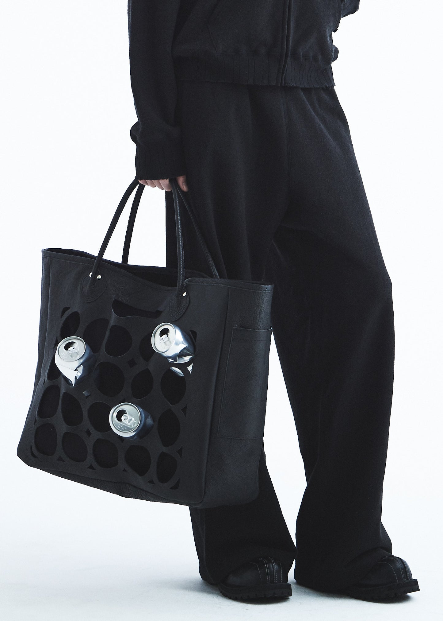 Silk-Cotton Wide Sweater Pants