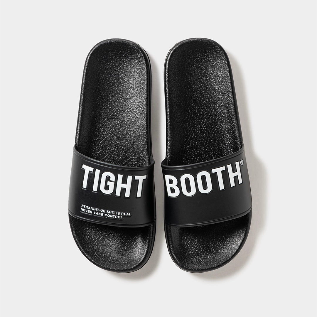 BIG LABEL SLIDE SANDAL