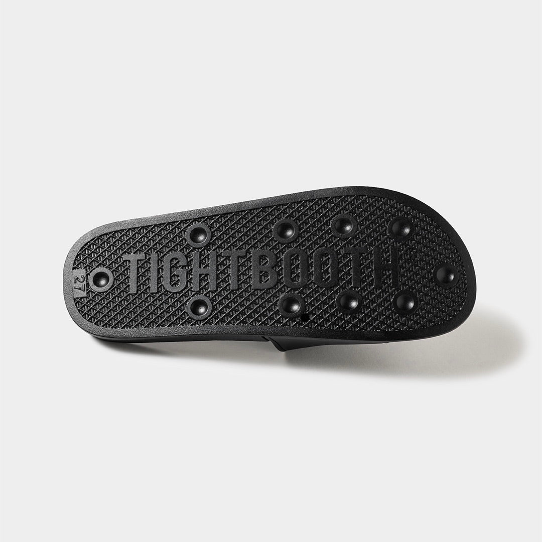 BIG LABEL SLIDE SANDAL