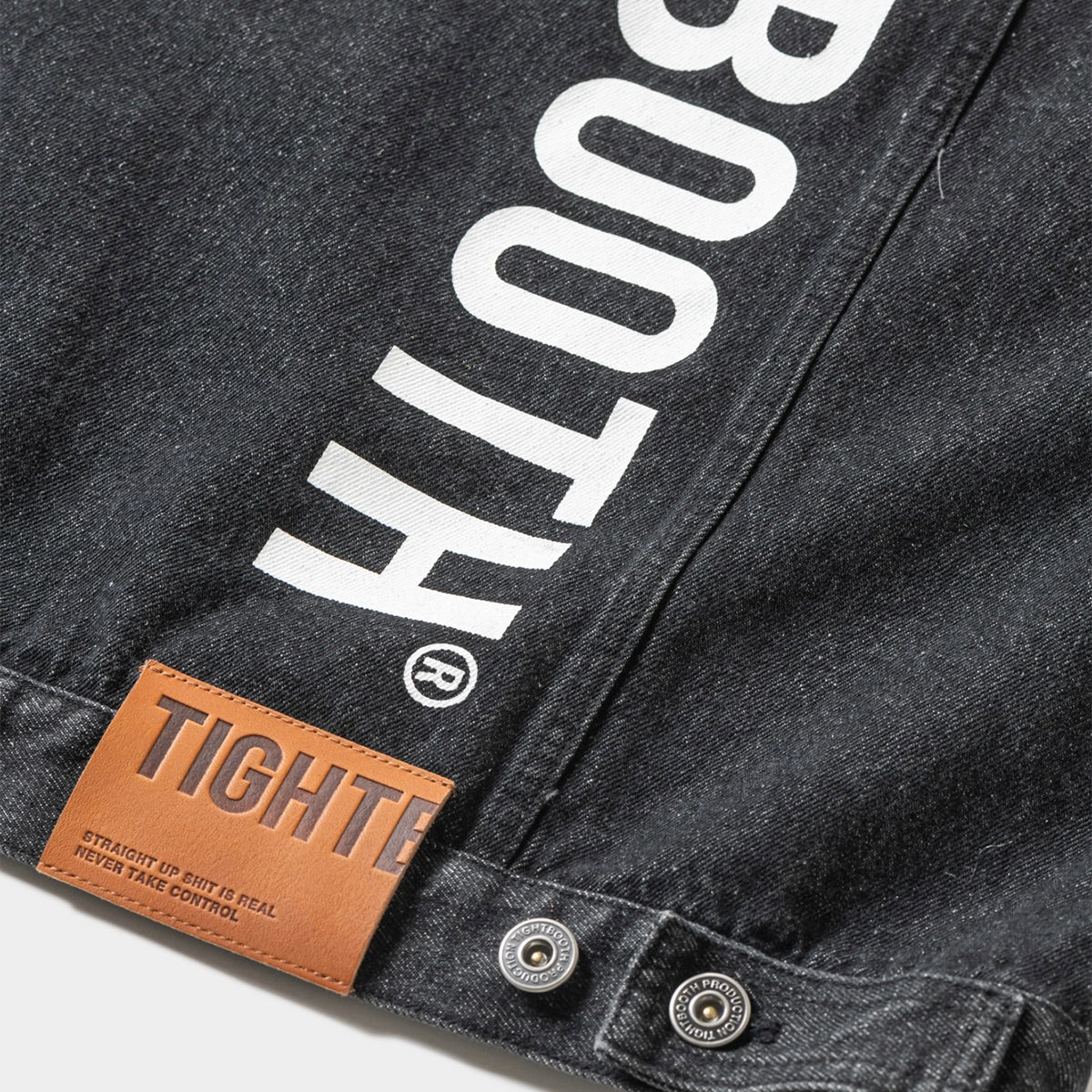 LABEL LOGO DENIM JACKET